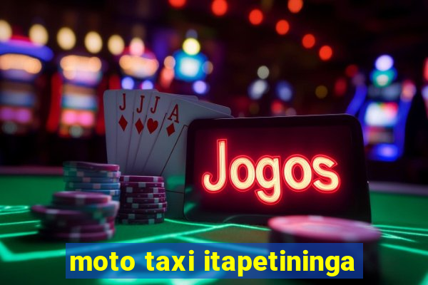 moto taxi itapetininga